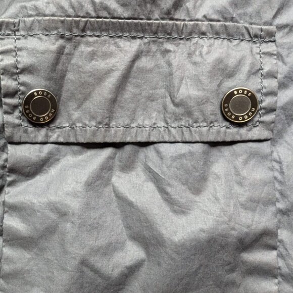 Hugo Boss Men’s Gray Utility Field Jacket 100% Cotton Size M - Picture 4 of 11